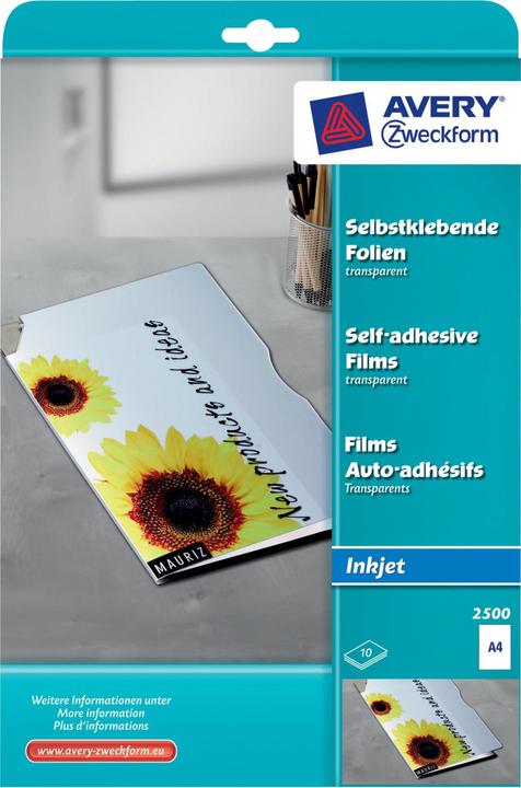 Produktbild Avery Folien (10 x, A4)