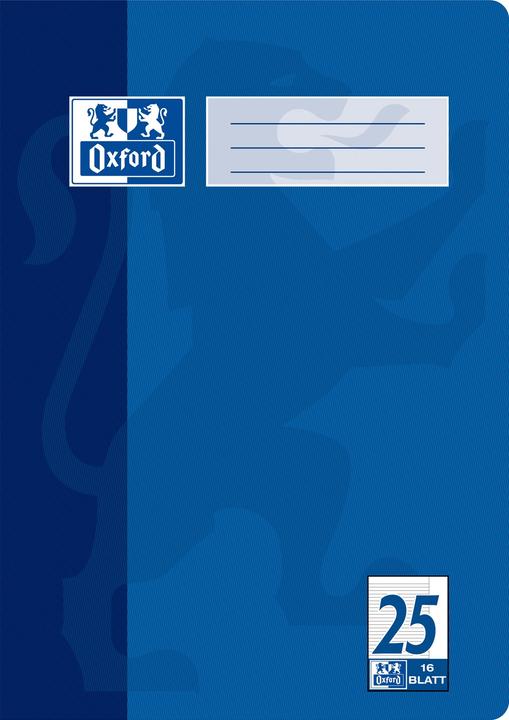 Image du produit Oxford Cahier d'école, A4, linéature 25 (A4, À rayures)