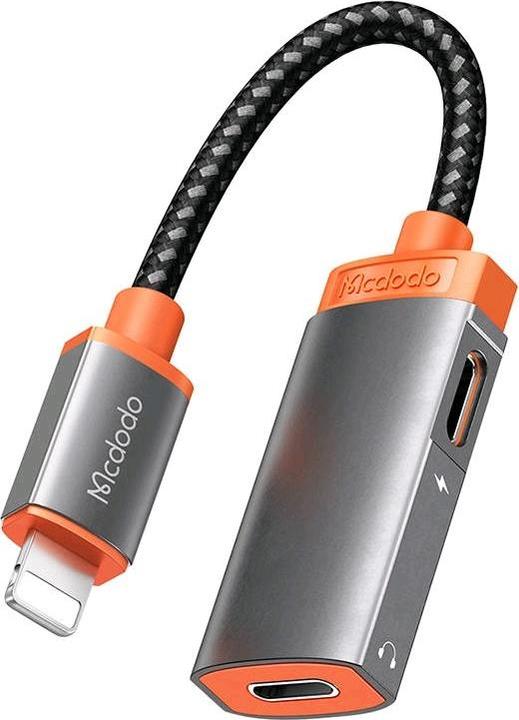 Actual product image Mcdodo Lightning Adapter for 2x Lightning Oryx CA-0490 (Black)