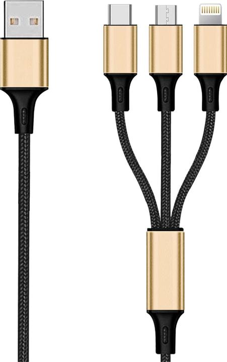 Immagine prodotto 2GO 797152 Cavo USB B USB C/Micro USB B/Lightning (1.50 m)