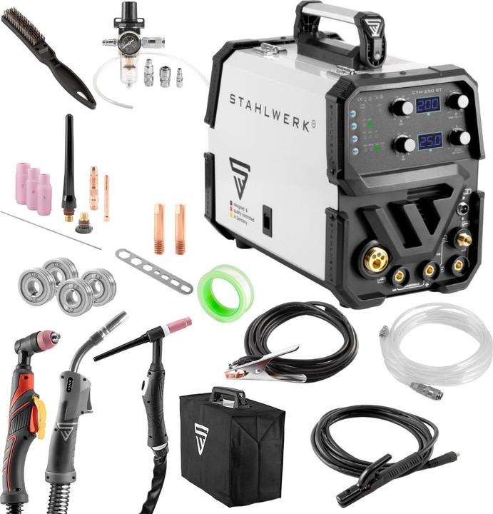 Actual product image Stahlwerk CTM-250 ST Digital 5-in-1 inverter combi welder with 200 A