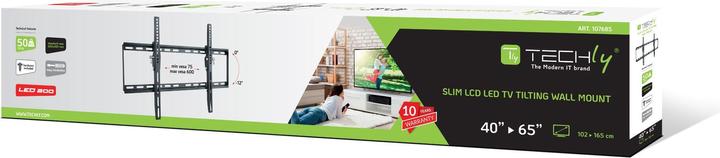 Produktbild Techly Wandhalterung für LCD TV LED 40"-65",schwarz (Wand, 65", 50 kg)