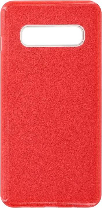 Produktbild OEM Silicon Case Glittery für Samsung Galaxy S10 rot (Samsung Galaxy S10)