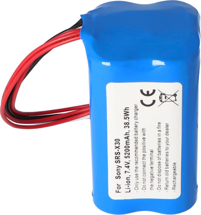 Produktbild AccuCell Akku Sony SRS-X30, SRS-XB3, built-in, ohne Werkzeug