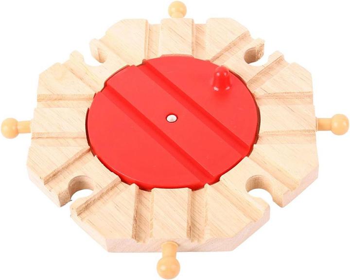 Immagine prodotto Bigjigs Binari di legno-8 verso la giostra
