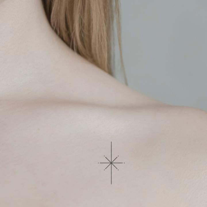 Produktbild minink Temporäres Tattoo – Stern Linie