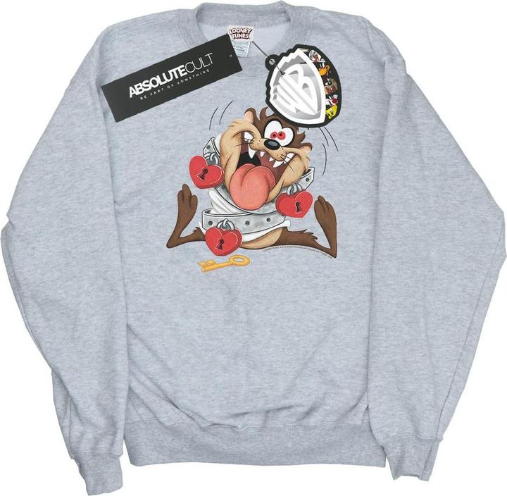 Looney Tunes Taz Valentine's Day Madly In Love Sweatshirt (XXL)