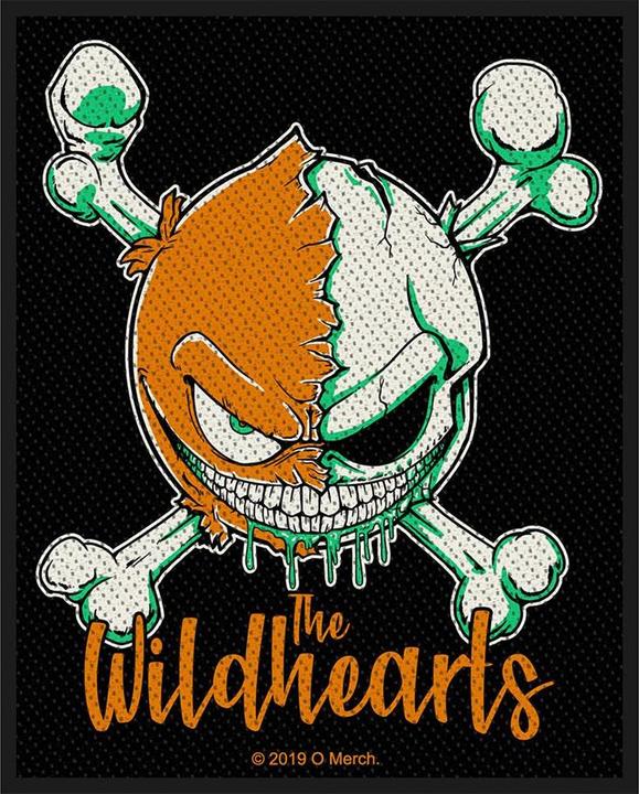 Produktbild The Wildhearts Totenkopf Patch gewebter Stoff Aufnähen