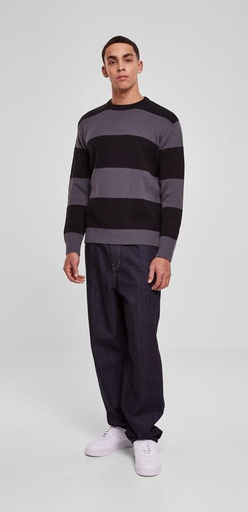 Actual product image Urban Classics Heavy Oversized Striped Sweatshirt (S)