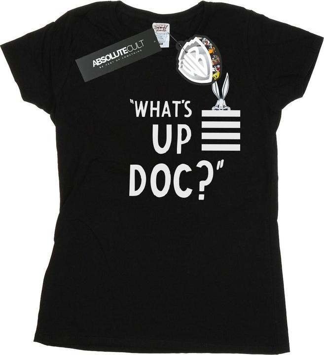Immagine prodotto Looney Tunes Bugs Bunny What's Up Doc Stripes Maglietta Donna (L)