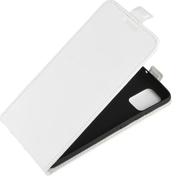 Produktbild Cover-Discount Galaxy A71 - Klassisches Leder Flip Case vertikal weiss (Samsung Galaxy A71)