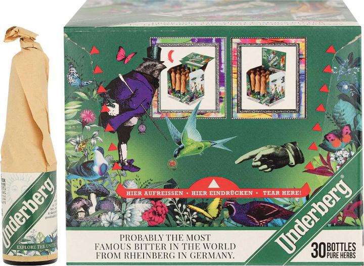 Actual product image Underberg Natural Herbal Digestif 44% Vol. 30x0,02l
