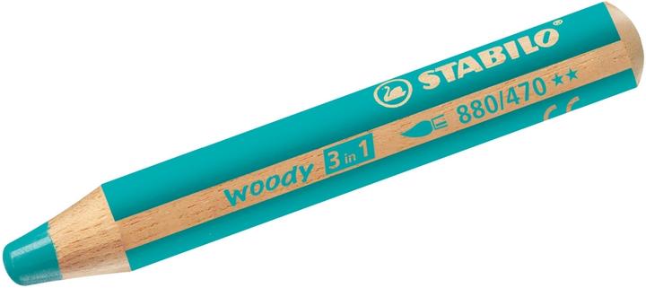 Image du produit STABILO woody 3 en 1 crayon de couleur (Turquoise, 1 x)