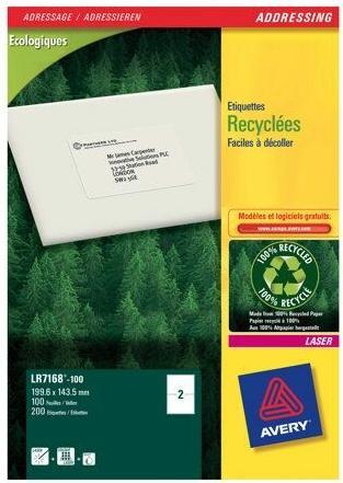 Produktbild Avery Recycling Versandetiketten