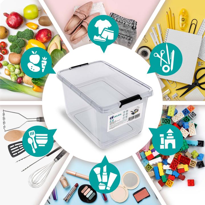 Actual product image Deuba Aufbewahrungsbox (20 x 15 x 12 cm, 2 l)