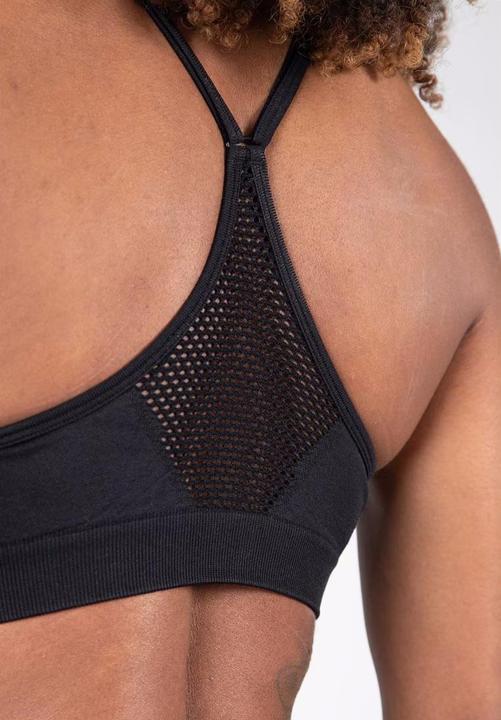Actual product image Gorilla Wear Quincy Seamless Sport Bra - Schwarz (S/M)