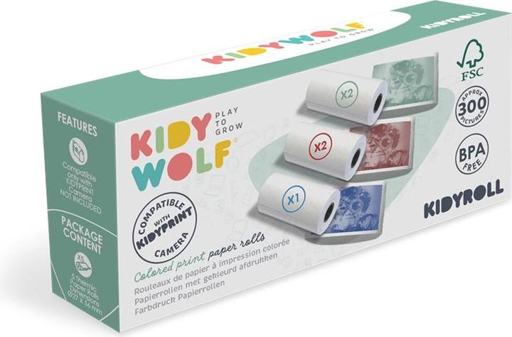 Kidywolf Buntpapier zu Sofortbildkamera 5 Rollen