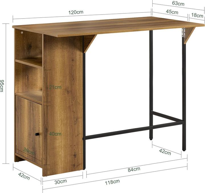 Produktbild SoBuy FWT98-PF (120 x 95 x 63 cm)