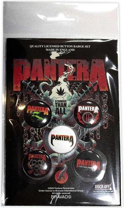 Produktbild Pantera Abzeichen Stay Away From Me 5erPack Metall Kunststoff