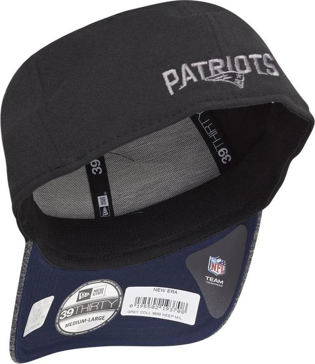 Produktbild New Era 39Thirty Cap - GREY New England Patriots - S/M (54, 55, 56, 57)