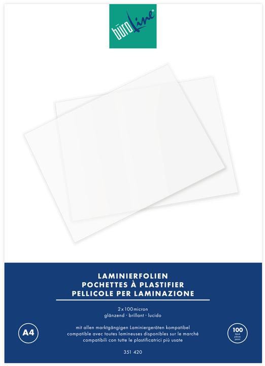 Produktbild BüroLine Laminier-Folien (A4, 100 Stück, 100 µm)