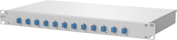 Image du produit Metz Connect BTR OpDAT fix Panneau de brassage splice 12xLC-D OS2 gris