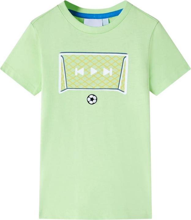 VidaXL Kinder-T-Shirt Lindgrün 92,Material: 100 % Baumwolle,Farbe (92)