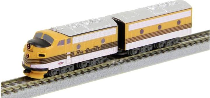 Actual product image Rokuhan 7297973 Z Set of 2 Shorty EMD F7 Rio Grande D&RGW (Track Z)