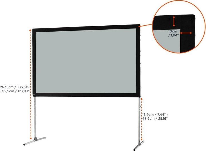 Actual product image Celexon Mobil Expert, rear projection, gain 1.2, 16:10, 366x229cm (170.08", 16:10)