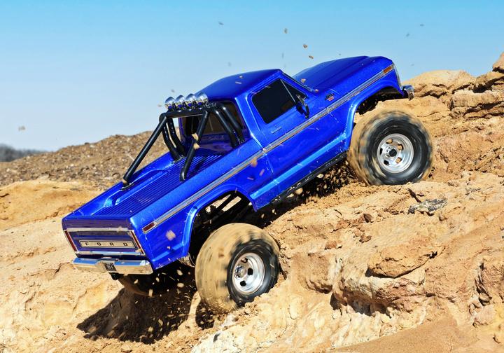 Actual product image Traxxas TRX-4 79 Ford F150 High-Trail 1/10 Crawler RTR blue Brushed, without battery and charger (RTR Ready-to-Run)