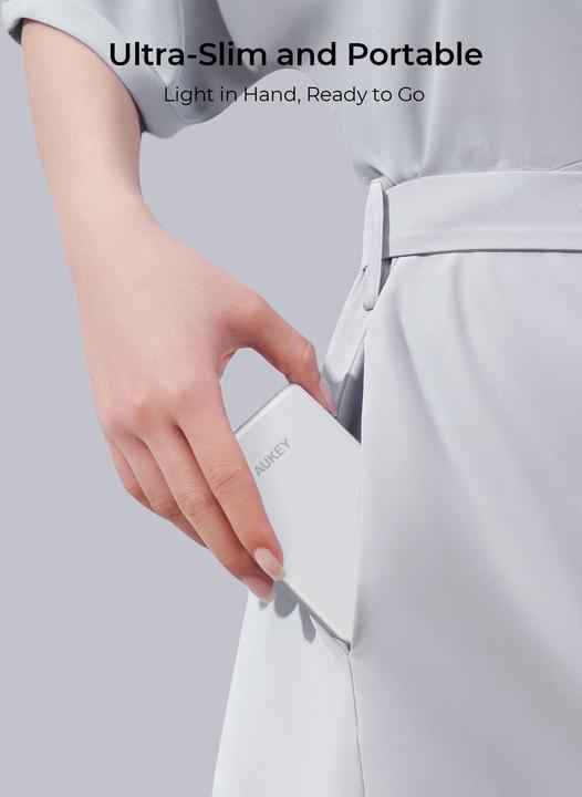 Immagine prodotto Aukey MAG FUSION SLIM - Powerbank (5000 mAh, 18 W, 18 Wh)