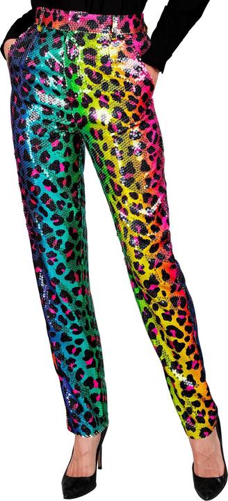 Immagine prodotto Widmann Pantaloni di paillettes in look leopardato Rainbow (M)