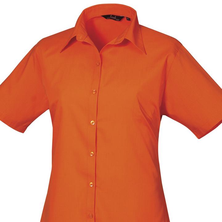 Actual product image Premier Short sleeve poplin blouse work shirt (34)