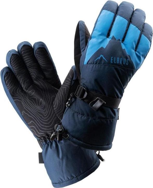 Elbrus Guanti da sci Maiko da uomo neri e blu taglia L (L, XL)