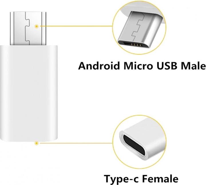 Produktbild PowerGuard USB-C auf Micro-USB Adapter Konverter (USB Typ C, Micro USB)