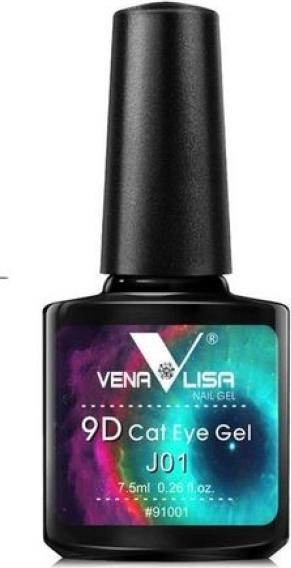 Produktbild Venalisa 9D Cat Eye Gellack J01 UV/LED (Blau Lila Glitzer, UV-Gel Lack)
