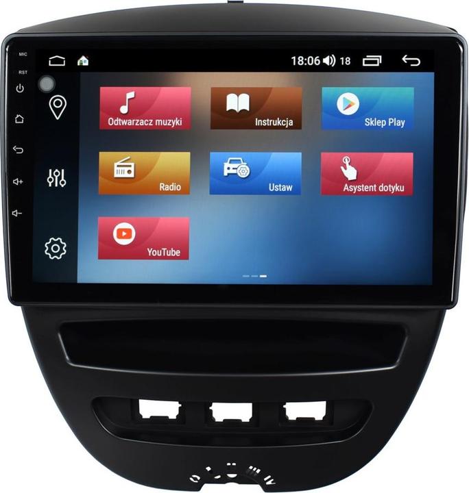 Produktbild NoName Radio-Navigationssystem GPS für Citroen C1 2005-2014 Android