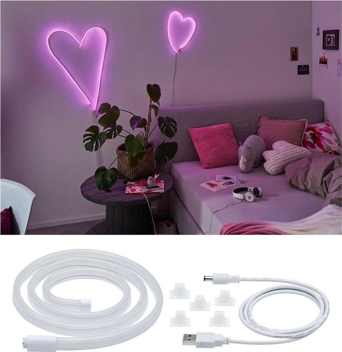 Produktbild Paulmann Neon Colorflex USB Stripe (Pink, 100 cm, Indoor)