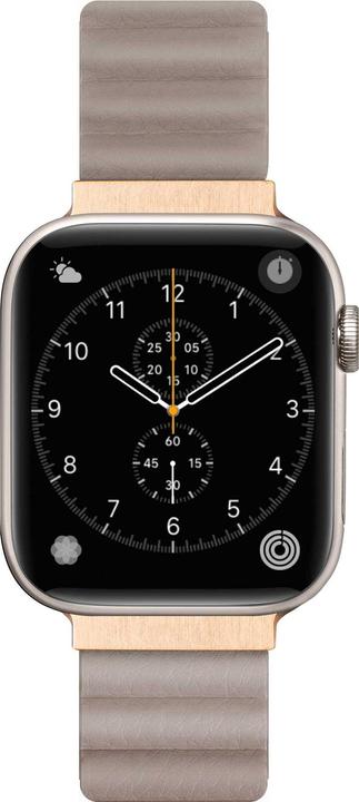 Actual product image Laut Apple Watch 38 / 40 / 41 mm, beige (38 mm, 40 mm, 41 mm, Faux leather, Apple Watch Series 6, Apple Watch Series 7, Apple Watch SE)