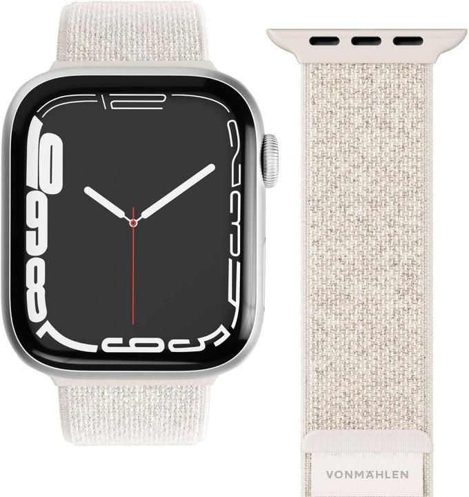Actual product image Vonmählen Sport wristband 2 for Apple Watch 38 40 41 mm beige (Nylon)