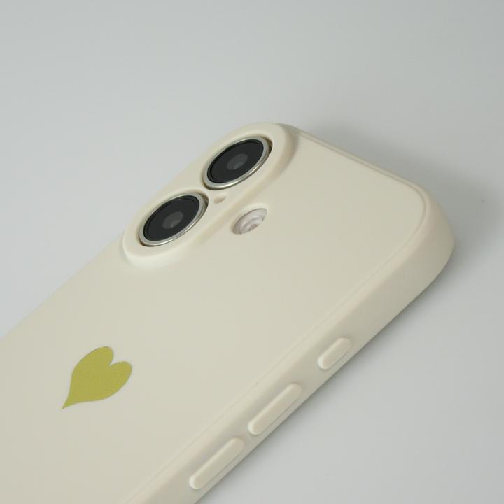Actual product image PhoneLook Cover Silicone Mat Heart gold (Apple iPhone 16 Plus)