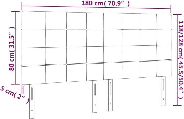 Actual product image VidaXL Alyssa (180 x 5 x 128 cm)