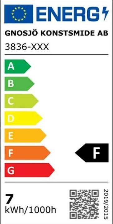 Label énergétique Konstsmide Guirlande lumineuse à LED avec enrouleur de câble (41.93 m)