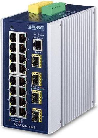 Immagine prodotto Planet Industriale L3 16 porte 1000T + 4 porte 1000X SFP (16 Porti)