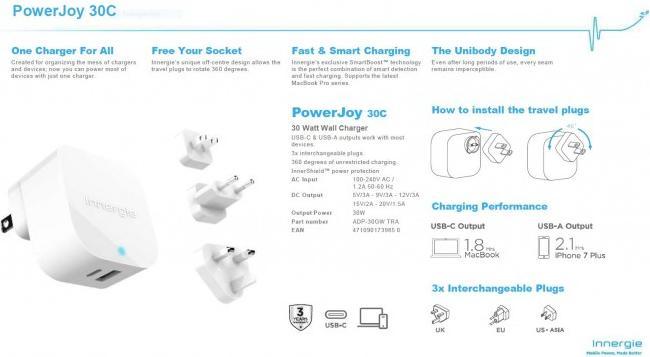 Image du produit Innergie PowerJoy 30C (36 W)
