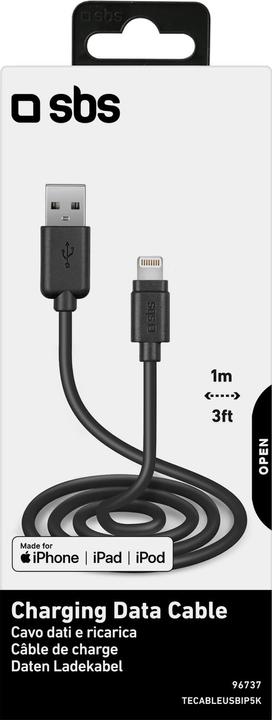 Immagine prodotto SBS Cavo dati USB 2.0 - Apple Lightning (1 m, USB 2.0)