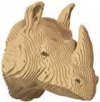 Actual product image Cartonic 3D-Wandpuzzle aus Karton - Nashorn