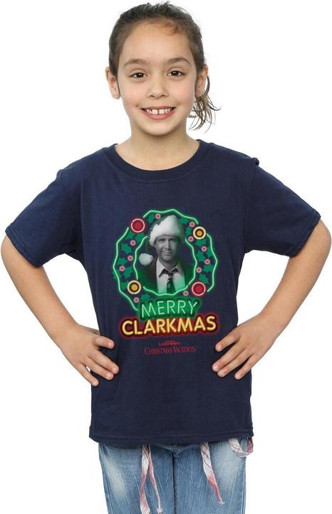 Immagine prodotto National Lampoon´s Vacation National Lampoon's Christmas Vacation Greyscale Clarkmas Maglietta Ragazze (140, 146)