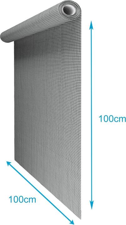 Produktbild Intirilife Fliegennetz in Grau Breite 100cm (100 x 100 cm)