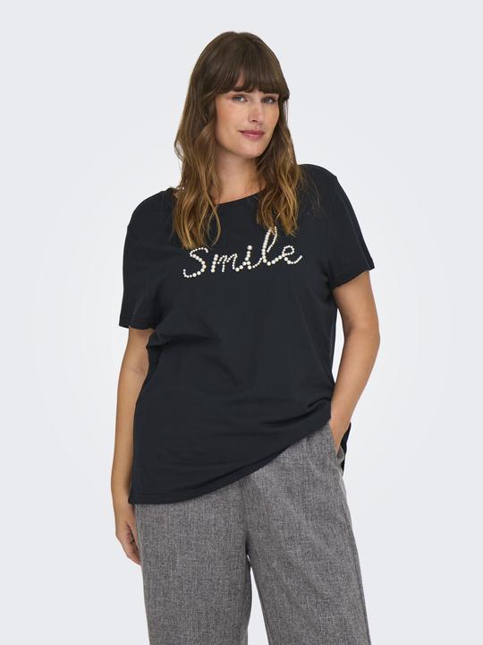 Image du produit Only Coupe normale Col rond Curve Top T-shirt (XL)